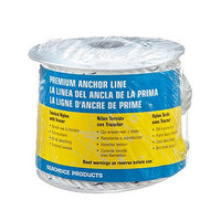 SEACHOICE NYLON 3 STRAND ANCHOR LINES WHITE W/TRACER