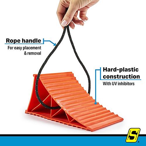 SEACHOICE 52110 ORANGE WHEEL CHOCK