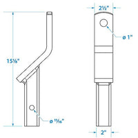 SEACHOICE 52341 2IN BALL DROP MOUNT