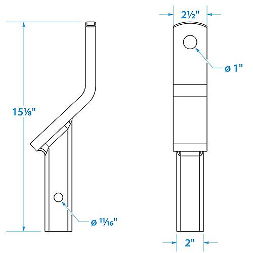 SEACHOICE 52341 2IN BALL DROP MOUNT