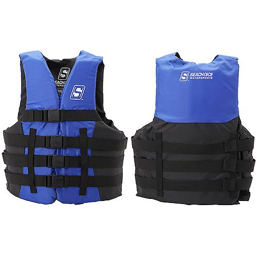 SEACHOICE 85353 4 BELT SKI VEST BLUE L/XL