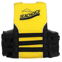 SEACHOICE 86420 BLACK/YEL 4 BELT VEST LG/XL
