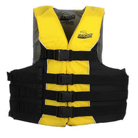 SEACHOICE 86420 BLACK/YEL 4 BELT VEST LG/XL