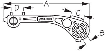 SEADOG 520045 PLUGMATE GARBOARD WRENCH