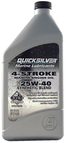 QUICKSILVER 92-8M0078622 25W40 4 STROKE OIL SYN BLEND QT