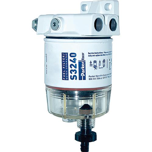 RACOR 120R-RAC-01 FUEL/WATER SEPERATOR KIT CLEAR BOWL