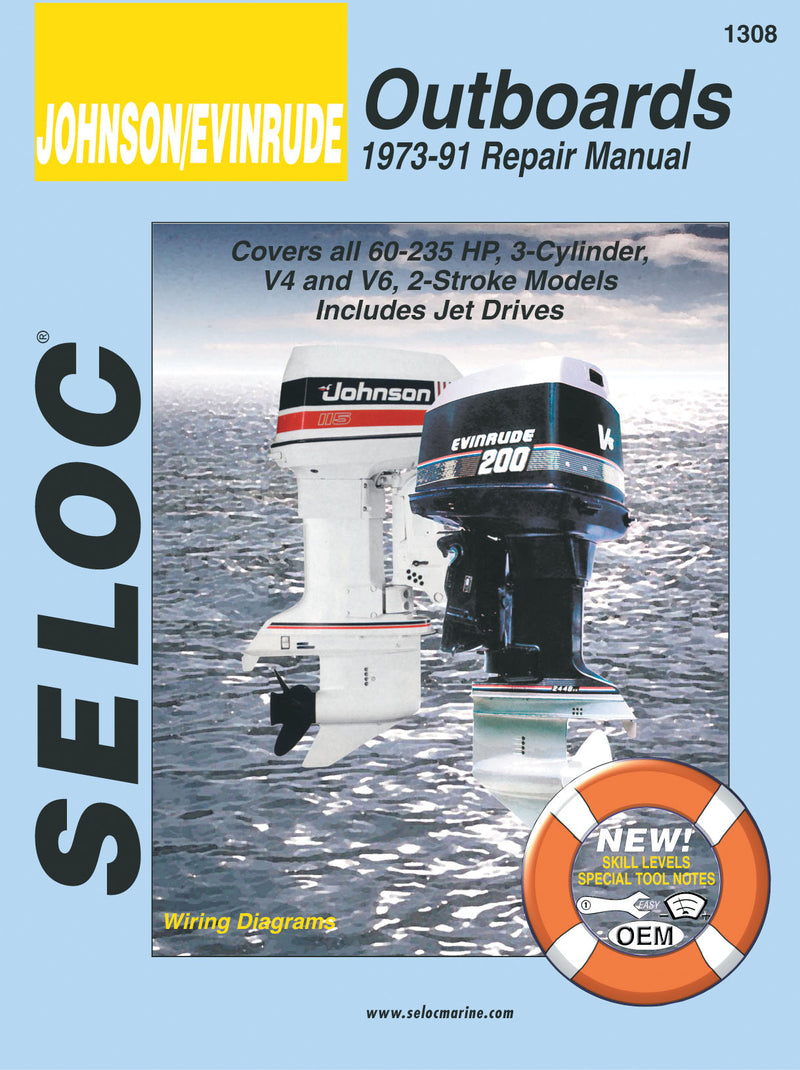 Seloc 1308 Johnson/Evinrude Outboards 1973-91