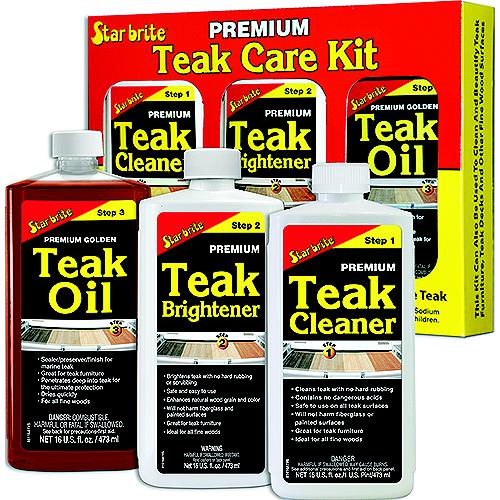 STARBRITE 81216 TEAK CARE KIT 3-16OZ