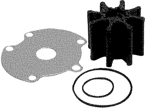 QUICKSILVER 47-59362T-6 SEAWATER PUMP IMPELLER KIT