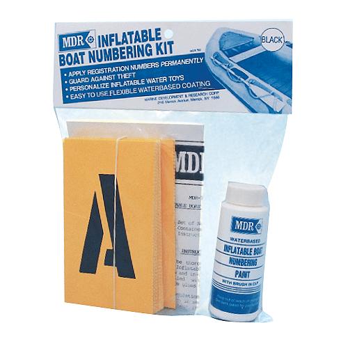 MDR 782B INFLATABLE BOAT NUMBERING KIT BLACK
