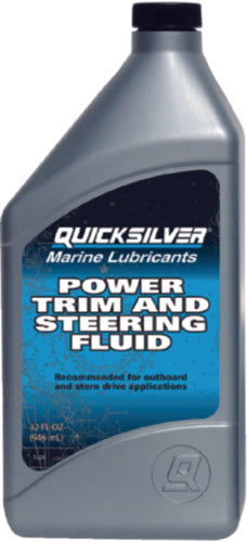 QUICKSILVER 92-858074Q01 OIL-POWER TRIM/STEER 8oz