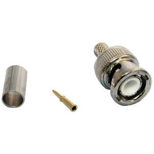 10-8XC BNC MALE CRIMP (RG8X)