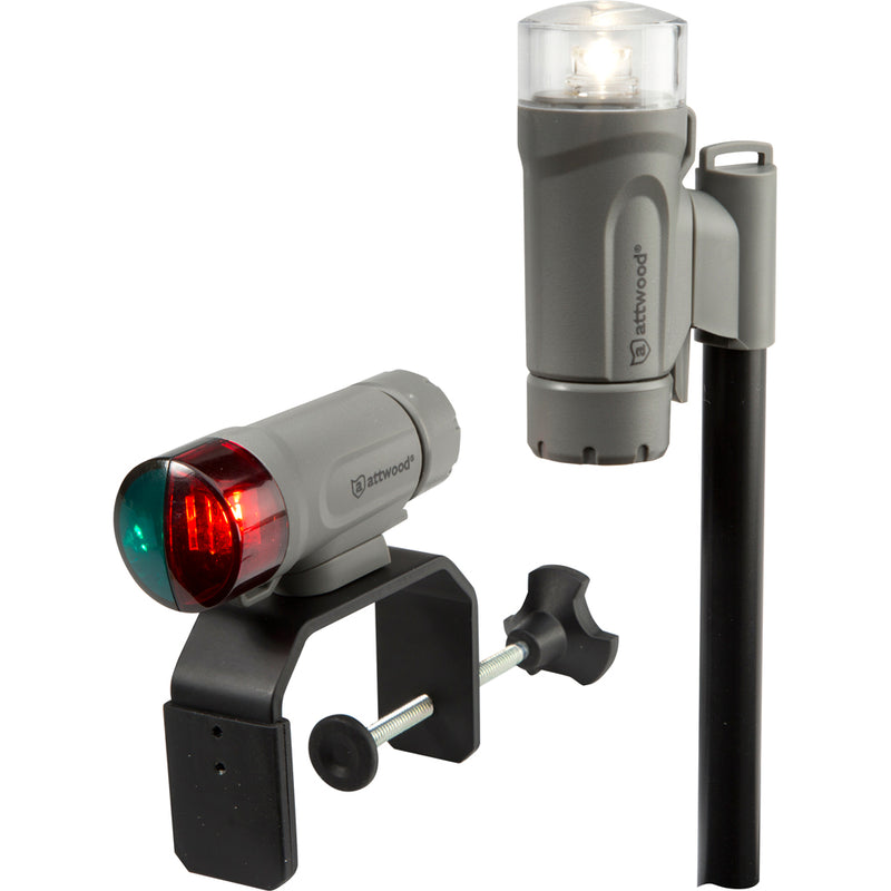 ATTWOOD 14190-7 PORTABLE NAV LED LIGHT KIT-GRAY