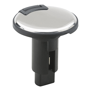 ATTWOOD 910R2PSB-7  LIGHTARMOR PLUG-IN BASE - 2 PIN - STAINLESS STEEL - ROUND