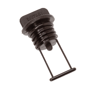 BARTON 42357 MARINE DRAIN PLUG - BLACK 15MM (19/32")