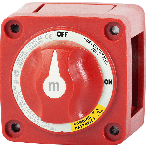 BLUE SEA 6011 BATTERY SELECTOR SWITCH, DUAL CIRCUIT PLUS