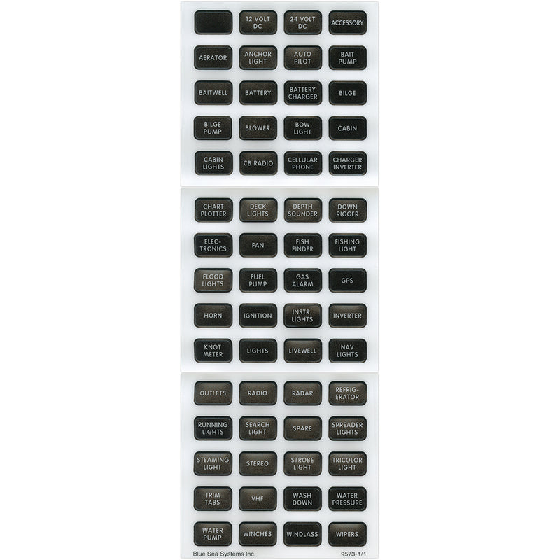 BLUE SEA 8214 LABEL KIT