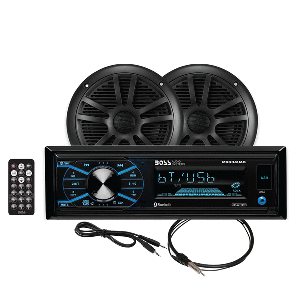 BOSS MCBK634B.6 Marine Stereo &amp; 6.5" Speaker Kit - Black