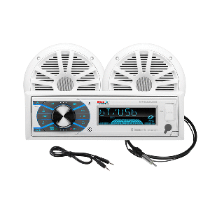 BOSS AUDIO MCK632WB.6 PACKAGE W/SPEAKERS, WHITE