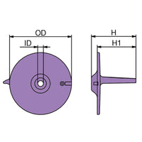 MARTYR CM41107ZW1B01A FIN ANODE HONDA