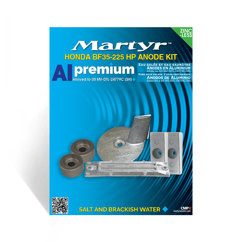 MARTYR CMHBF35225KITA HONDA ANODE KIT 35-225 HP ALUM