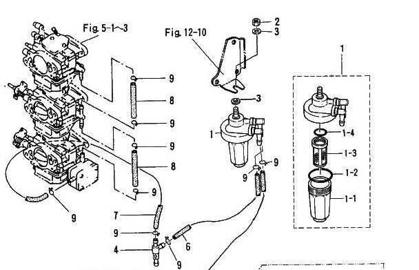 TOHATSU 3AD-02230-0 FUEL FILTER