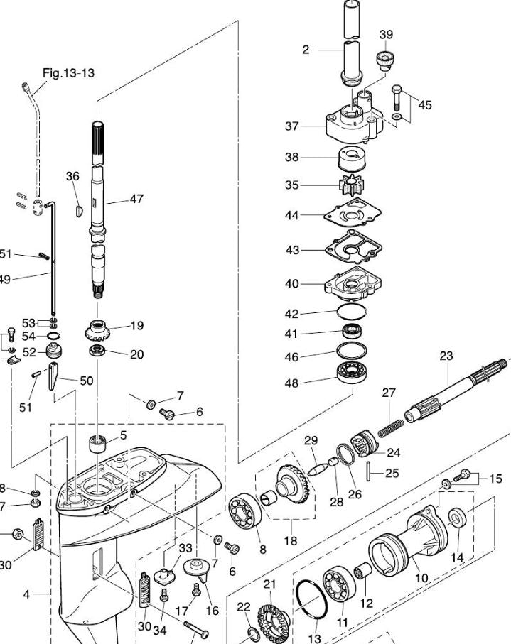 TOHATSU 350-65011-1 WATER PUMP HOUSING LINER