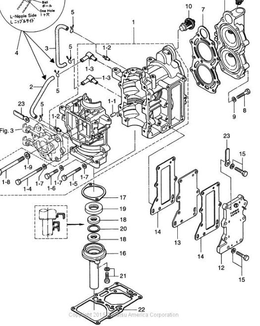 TOHATSU 3B2-01303-3 BASE GASKET