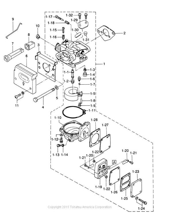TOHATSU 3B2-03266-0 ADJUST SCREW