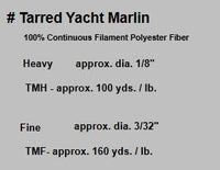 TMF-8-FINE TARRED YACHT MARLIN. 8OZ FINE BROWN