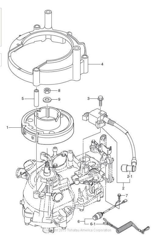 TOHATSU 3D5-06870-0 SAFETY SWITCH W LANYARD