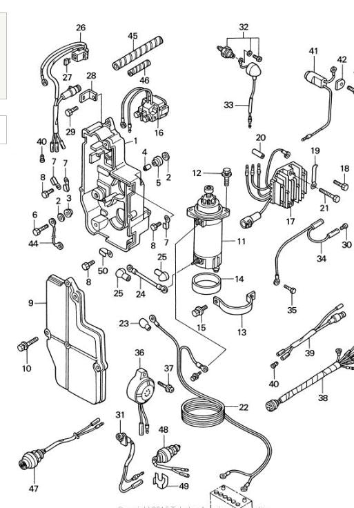 TOHATSU 3B2-76026-1 MAIN SWITCH ASSY