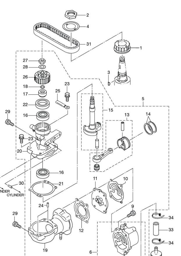 TOHATSU 3T9-10061-0 DRIVE BELT