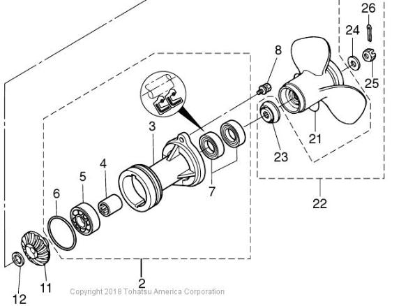 TOHATSU 3AC-60111-0 OIL SEAL