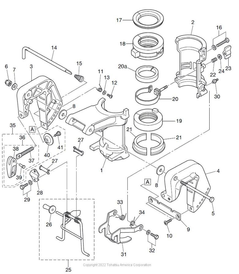 TOHATSU 3GTQ62105-1 CLAMP SCREW KIT