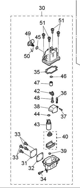 TOHATSU 3RS-04302-0 FUEL FEED PUMP