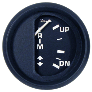 FARIA 12828 EURO BLACK 2IN TRIM GAUGE