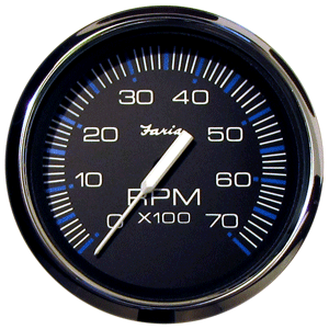 FARIA 33718 CHESAPEAKE BLACK TACH 7000 RPM