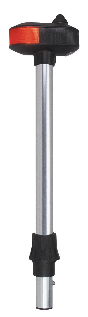 PERKO 1421DP2CHR 12IN BOW LIGHT POLE W/UTIL LIGHT
