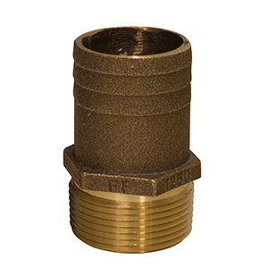 GROCO FF-1000 1IN PIPE X 1-1/4 HOSE ADAPTER BRONZE