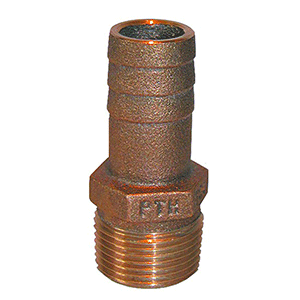 GROCO PTH-1500 1-1/2 PIPE X 1-1/2 HOSE ADAPTER BRONZE