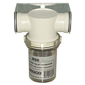 GROCO WSB-750 3/4IN PUMP STRAINER & BRACKET