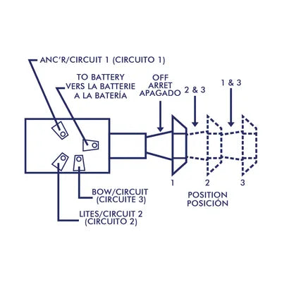 SIERRA MP39610 PUSH PULL SWITCH OFF/ON/ON