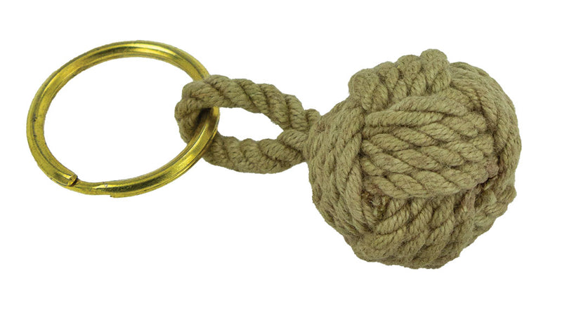 MX-217 TAN MONKEY FIST KEY CHAIN