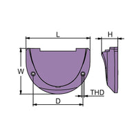 MARTYR CM984513A OMC HORSESHOE ANODE ALUM