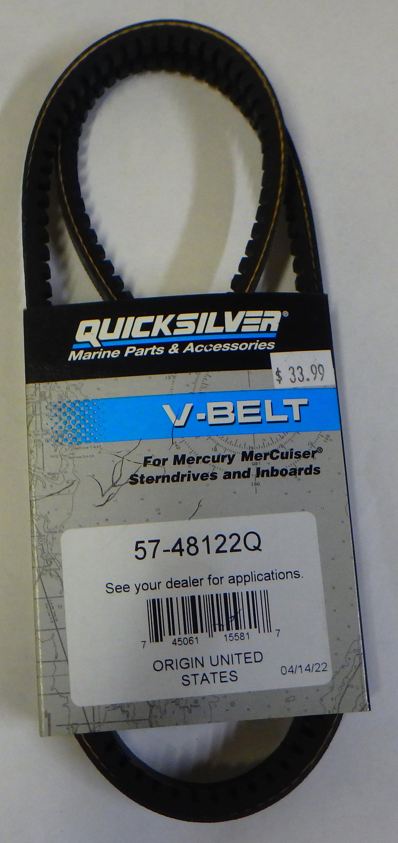 QUICKSILVER 57-48122Q V BELT 48IN