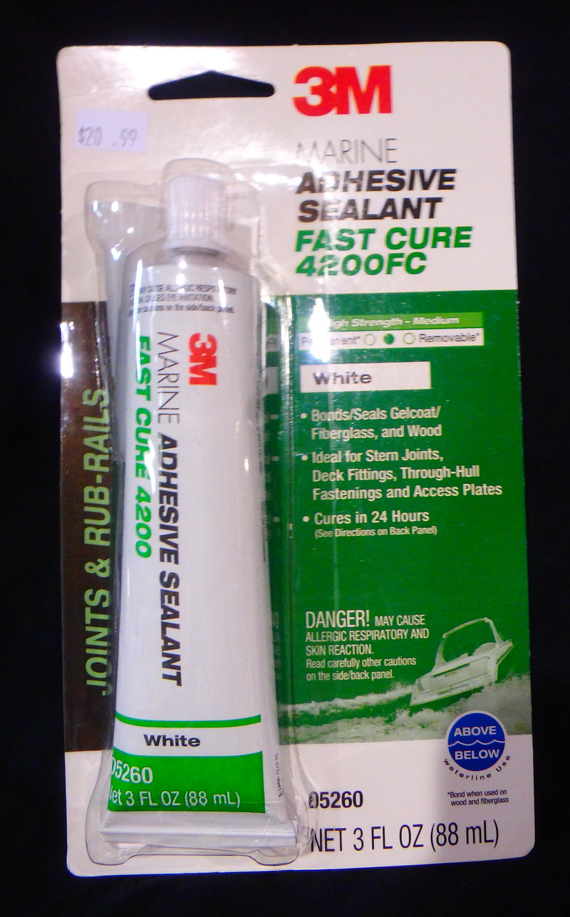 3M 05260 4200 FAST CURE 3OZ WHITE