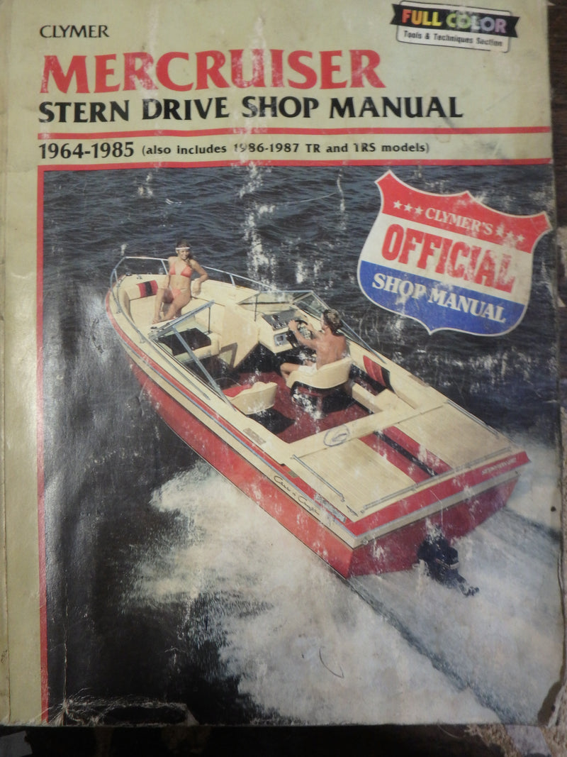 CLYMER-B740 1964-1985 STERNDRIVE SERVICE MANUAL INCS. 1986-87 TR & TRS MODELS (USED)