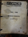 1984-1986 FORCE OUTBOARD SERVICE MANUALS (USED) #OB-4126, 4127, 4128, 4129, AND 4130, 4-125HP