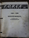 1984-1986 FORCE OUTBOARD SERVICE MANUALS (USED) #OB-4126, 4127, 4128, 4129, AND 4130, 4-125HP